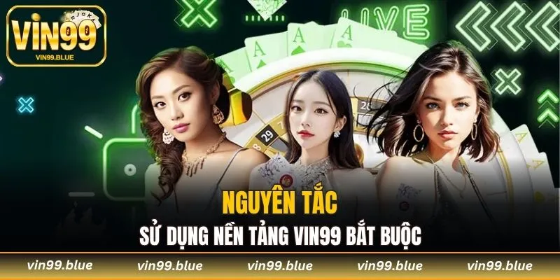 Nguyên tắc sử dụng nền tảng Vin99 bắt buộc